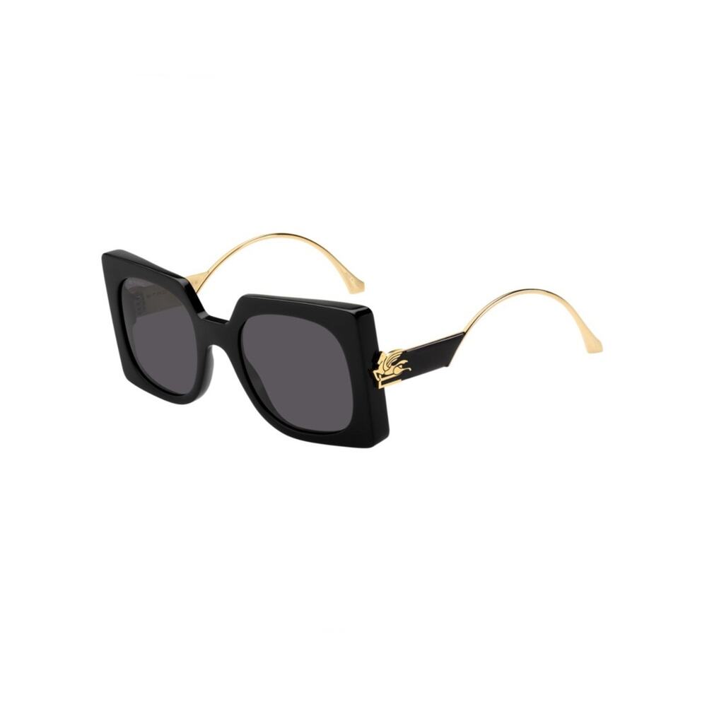 New, ETRO Sunglasses ETRO0026/S 807IR Oversized Square Black Frame